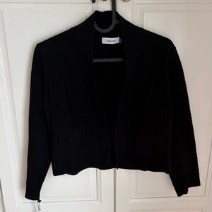Calvin Klein black open front cardigan Size M